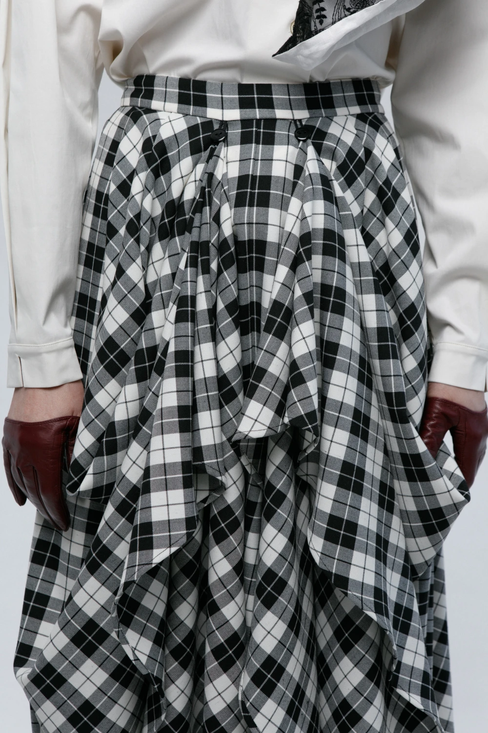 Юбка Catch ( Цвет Чёрно-белая клетка )