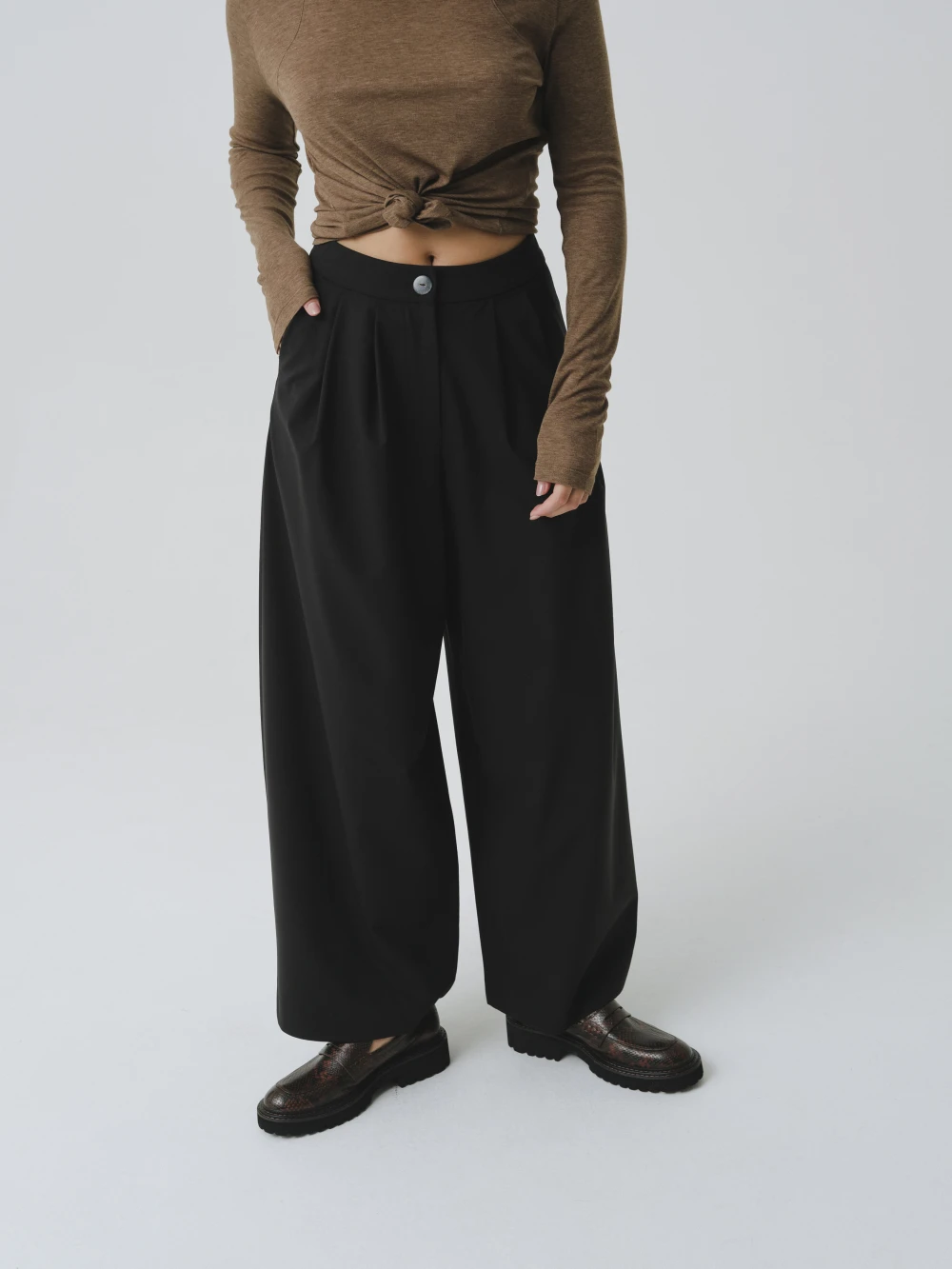 Брюки ILU (Цвет Чёрный, Размер S, Состав 100% полиэстер)