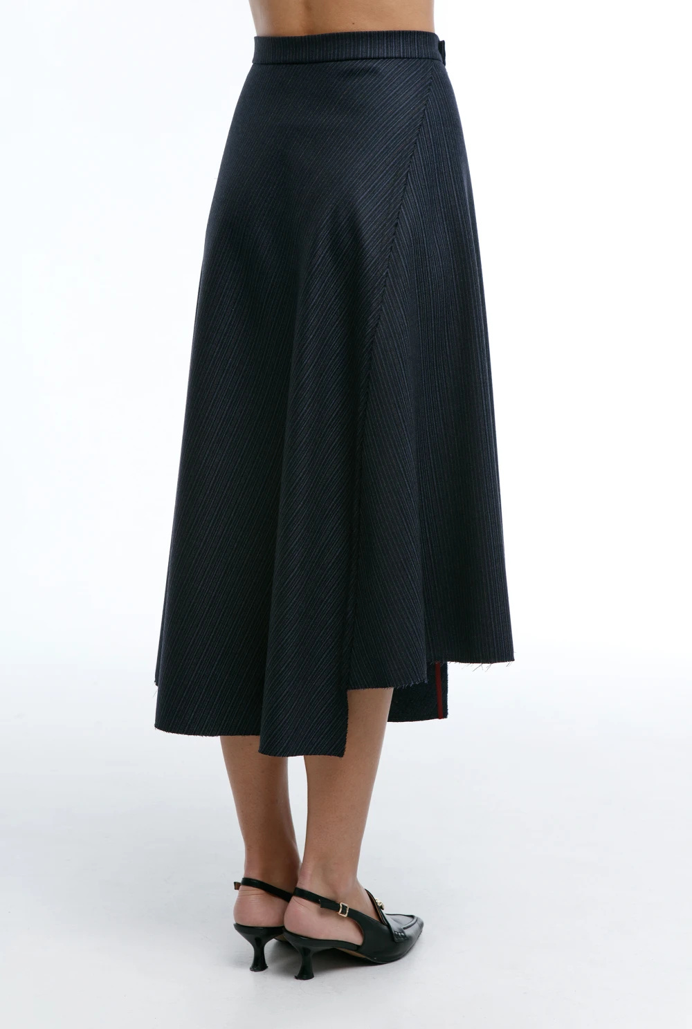 Юбка Dance (Цвет Синий в полоску, Размер 44/S, Состав 90% Шерсть, 10% Шёлк)