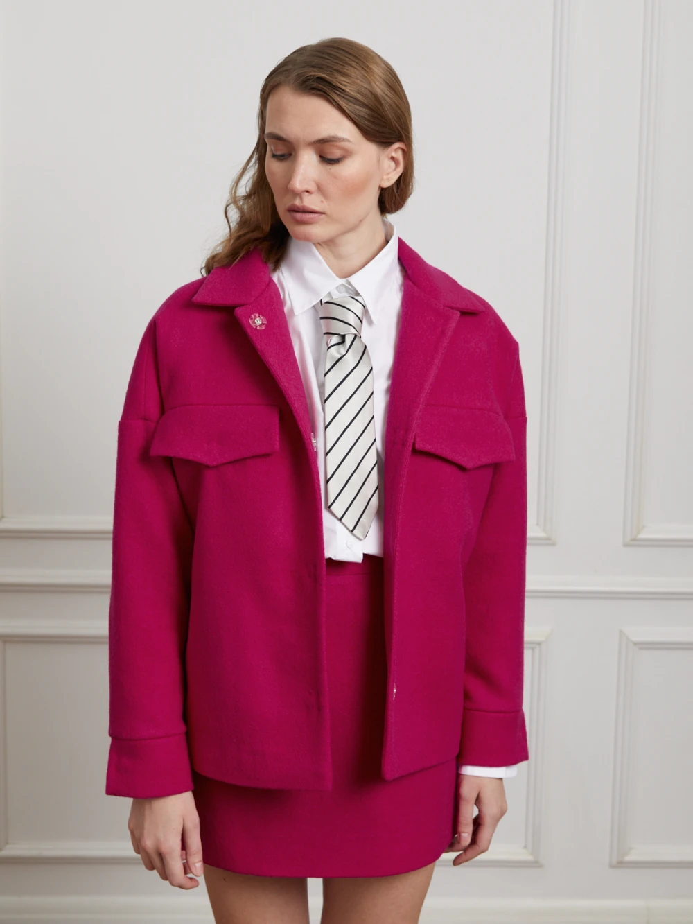 Куртка Vardi (Цвет Розовый, Размер XS, Состав 100% шерсть)