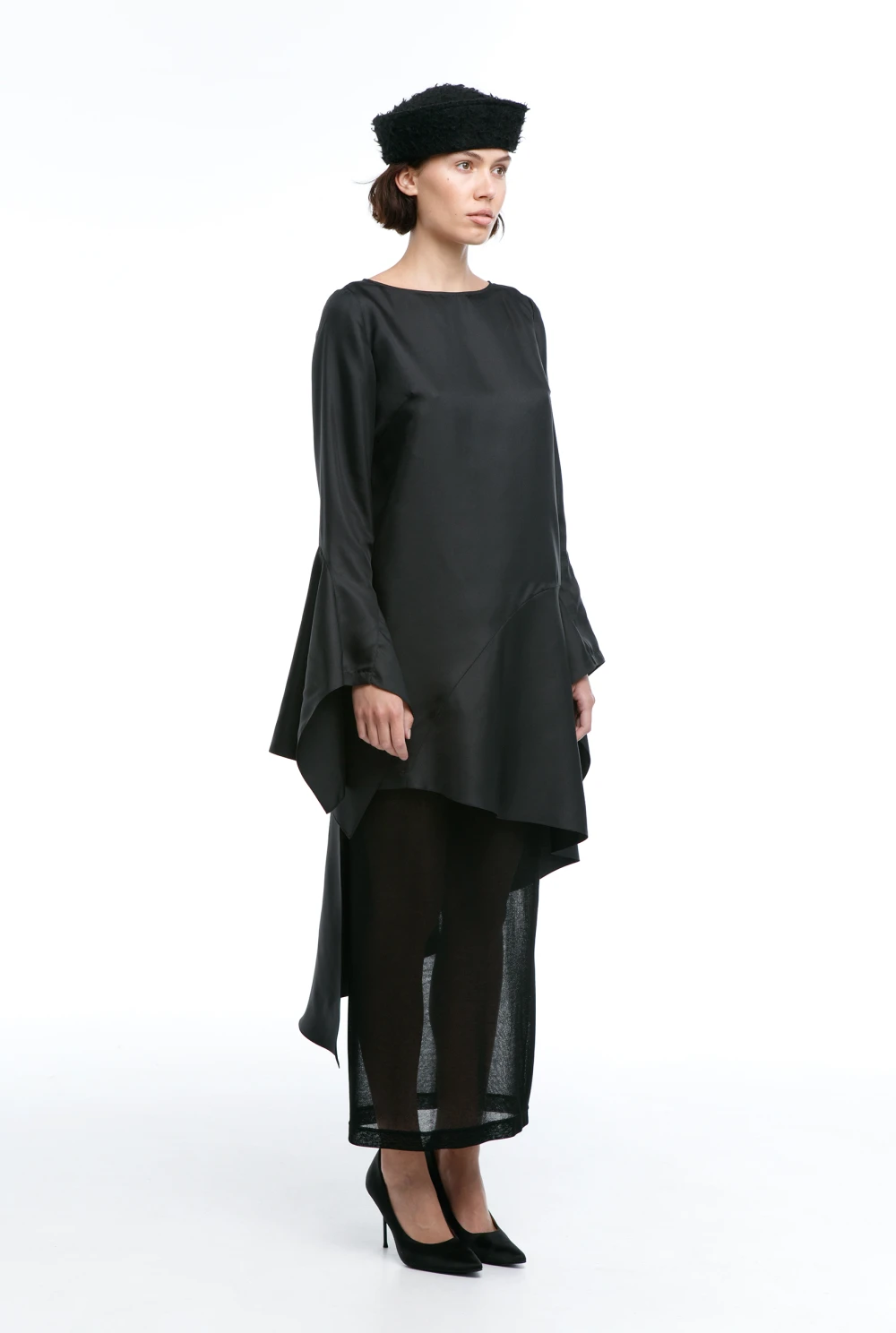 Платье Concession (Цвет Чёрный, Размер 44/S, Состав 100% шёлк)