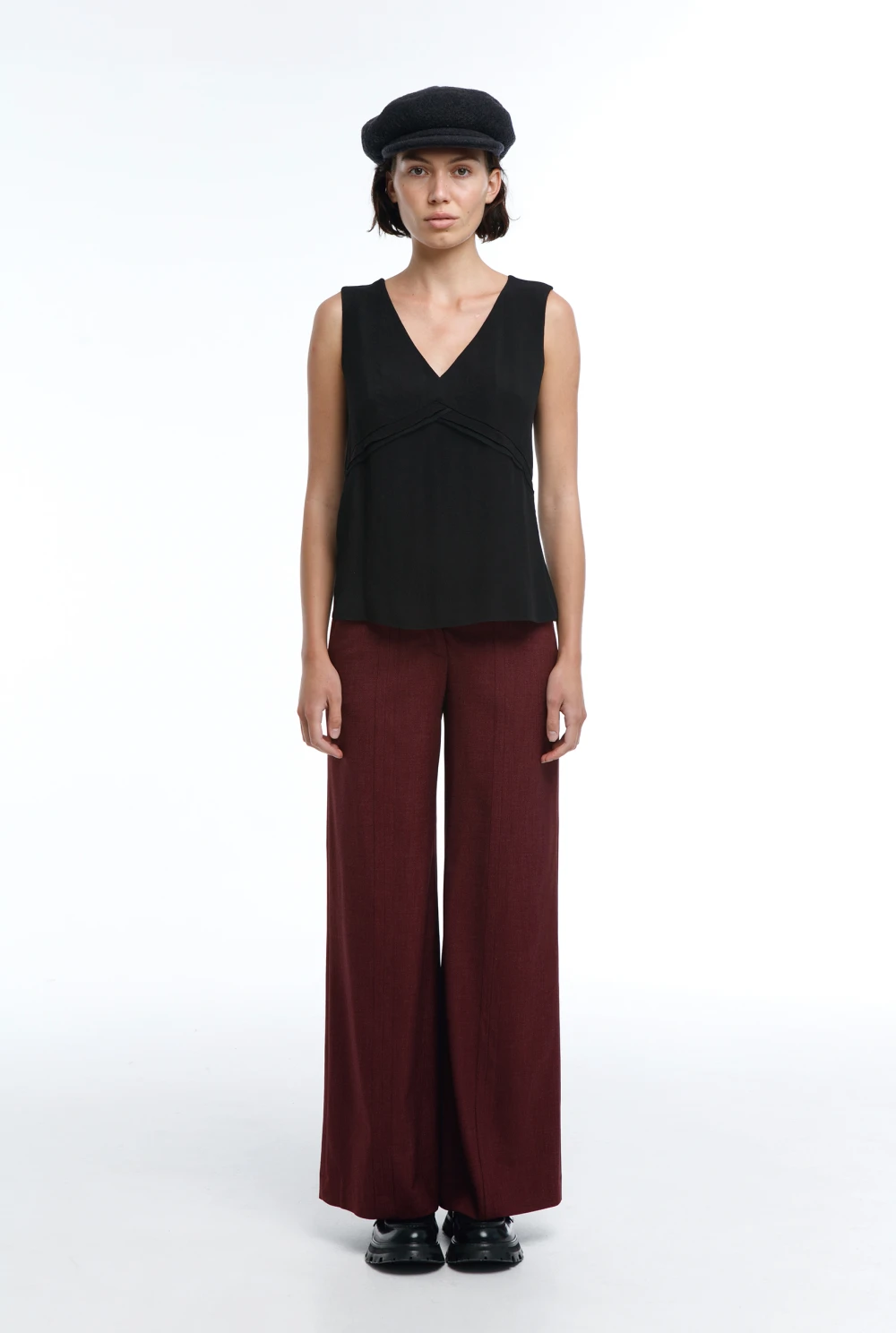 Топ Evening (Цвет Чёрный, Размер 44/S, Состав 100% Вискоза)