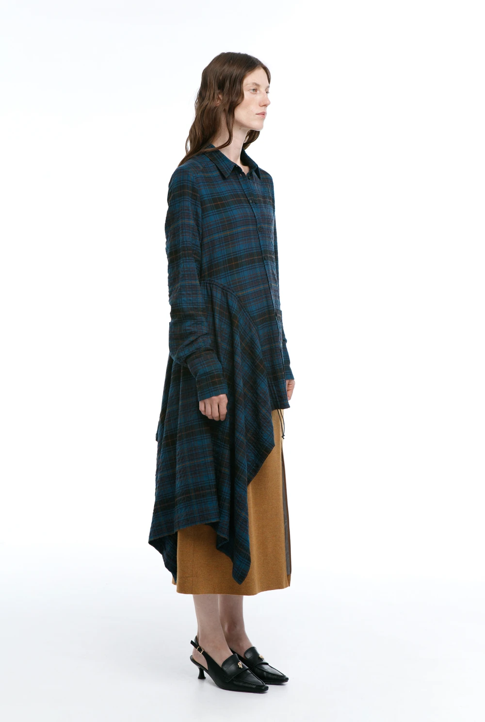 Рубашка Ixora ( Цвет Морская волна в клетку )