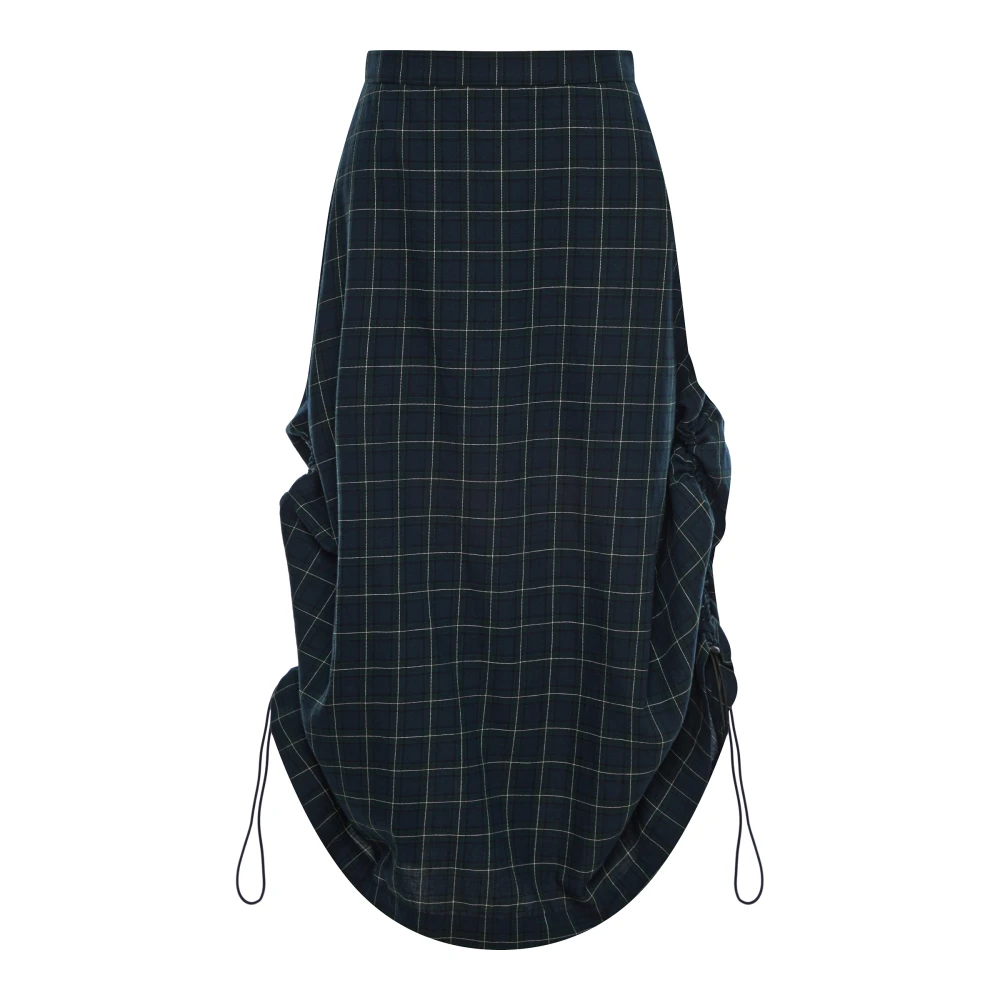 Юбка Vacation soon (Цвет Зелёный в клетку , Размер 44/S, Состав 100% хлопок)