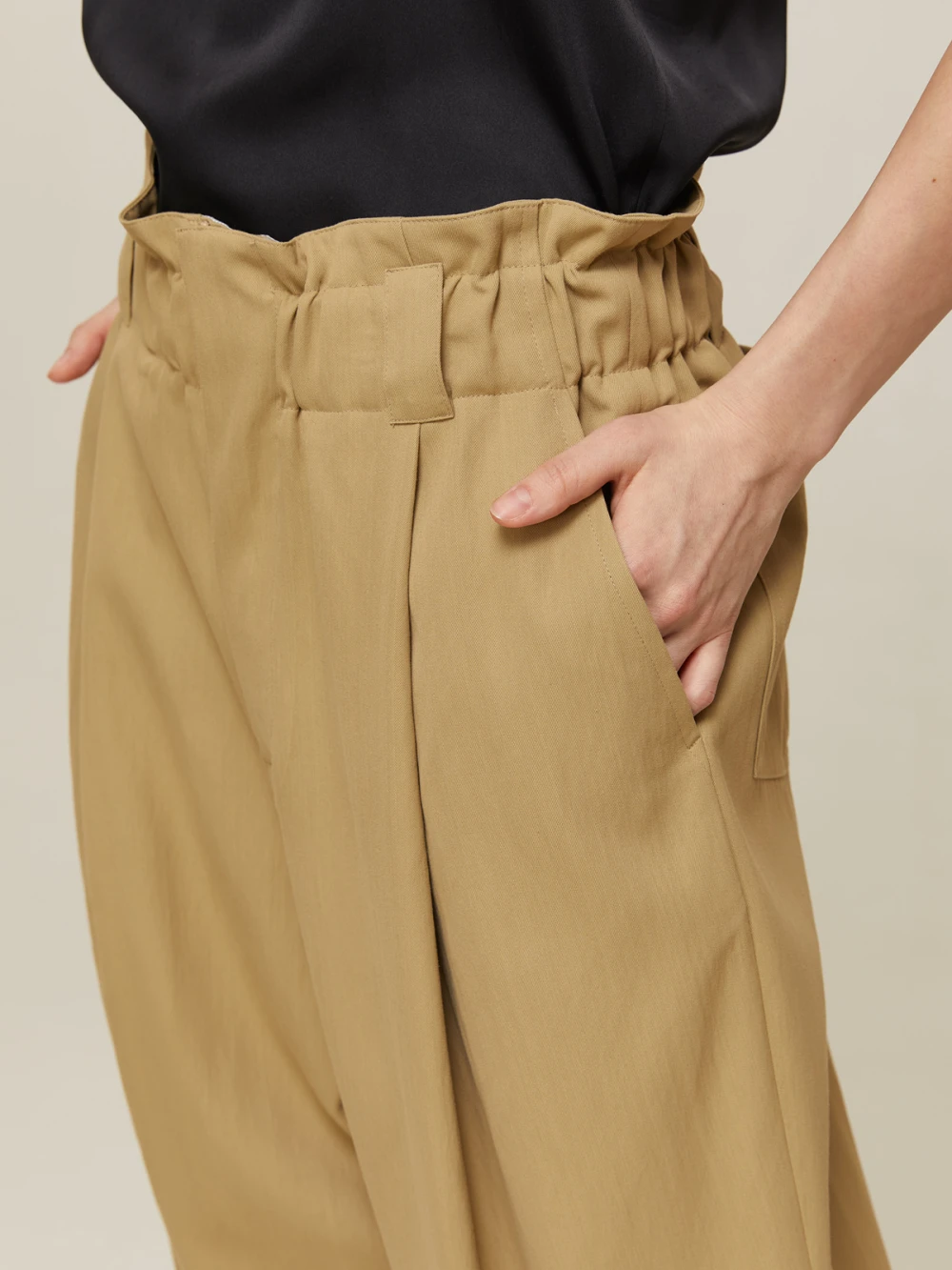 Брюки Vero (Цвет Бежевый, Размер XS, Состав 100% хлопок)