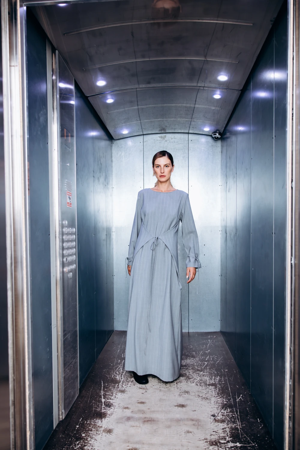 Платье Executive Realness ( Цвет Серый в полоску )