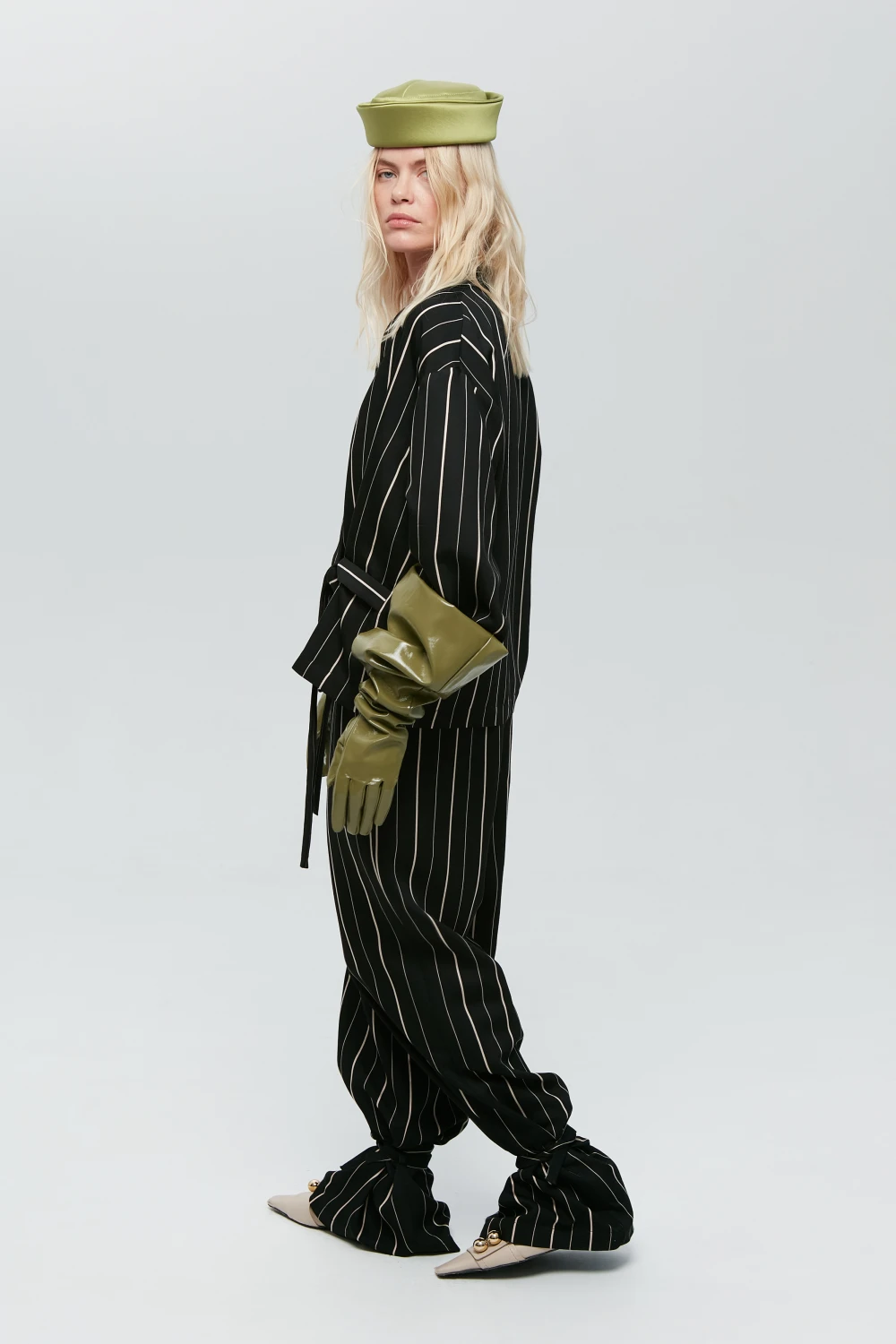 Жакет Ra (Цвет Чёрный в полоску, Размер 44/S, Состав 88% Вискоза, 12% Полиэстер)