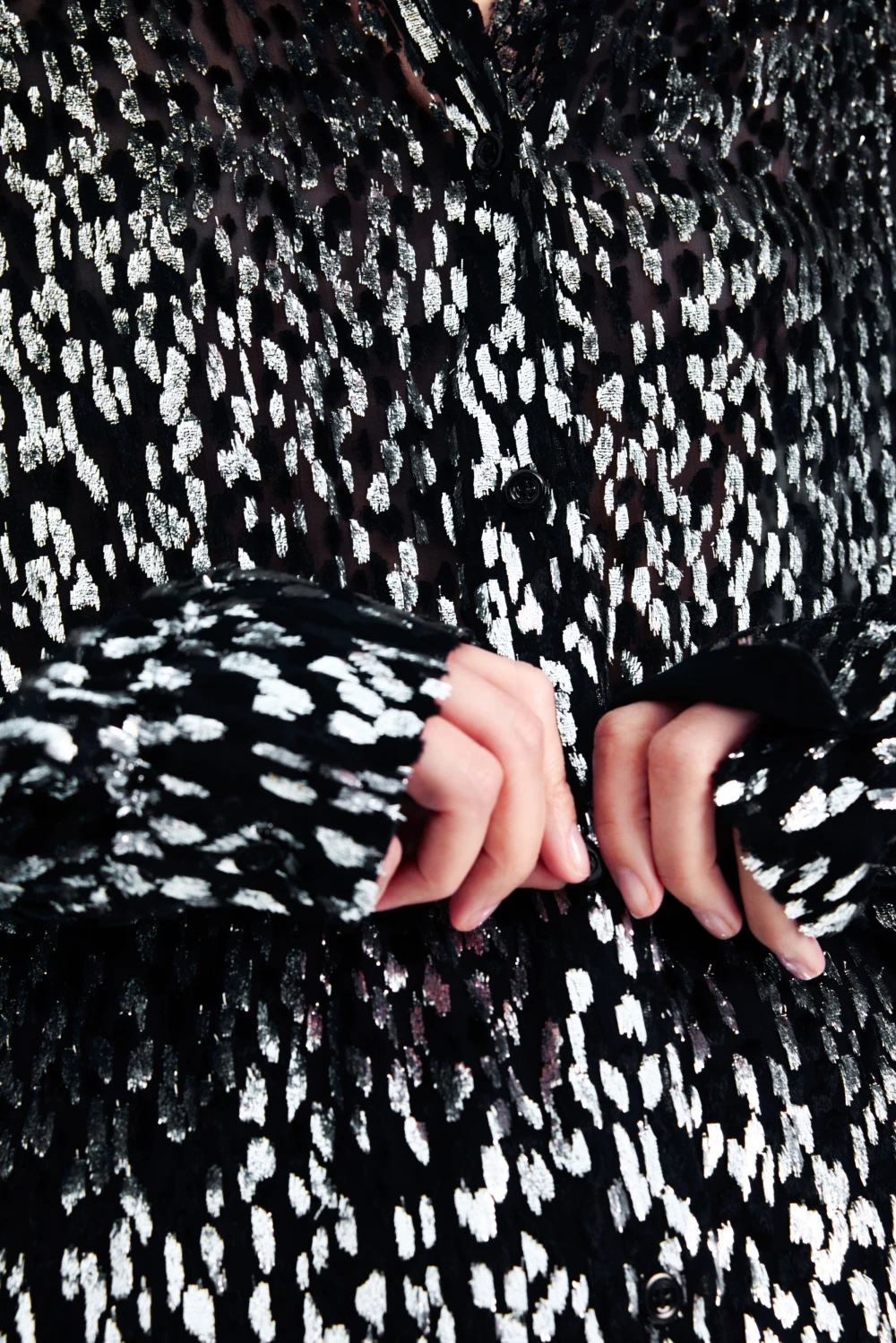 Блузка Elliot ( Цвет Чёрно-серебристый )