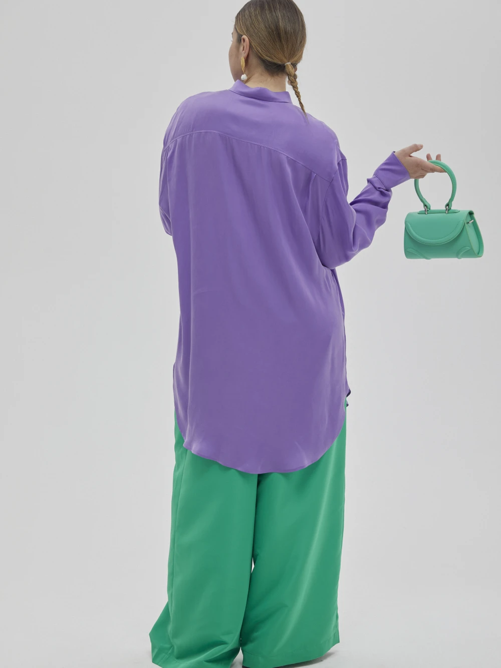 Рубашка Ruana (Цвет Фиолетовый, Размер S, Состав 65% купро, 35% вискоза)