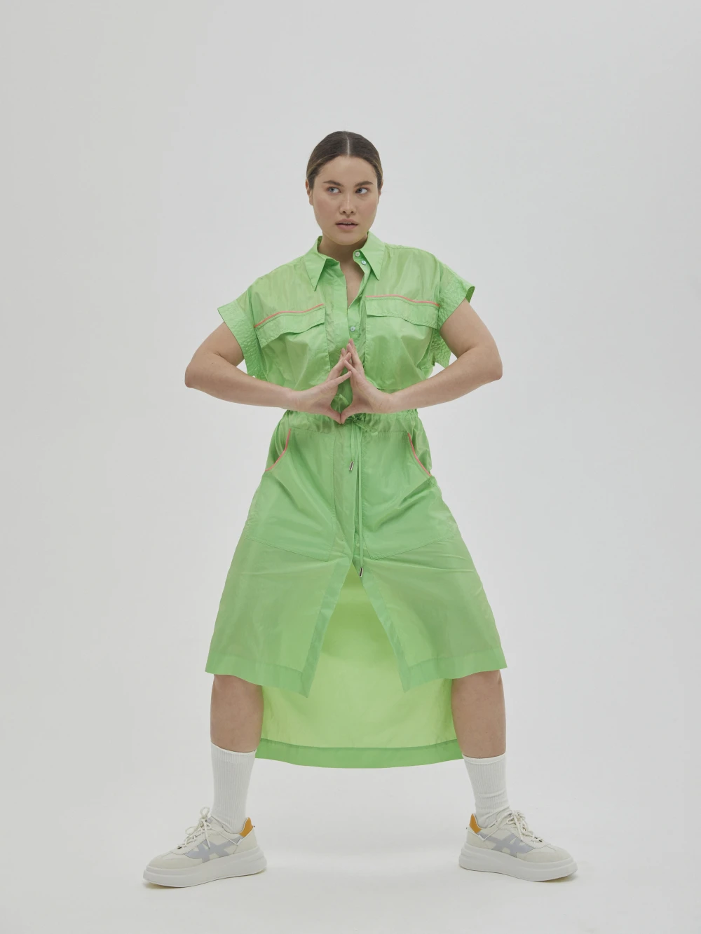 Платье Zumrud (Цвет Салатовый, Размер S, Состав 100% шёлк)