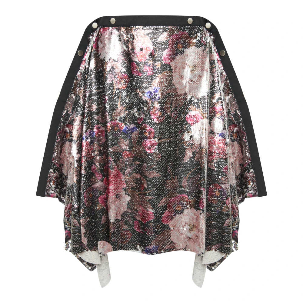 Юбка Winter Garden ( Цвет Чёрный с цветами )