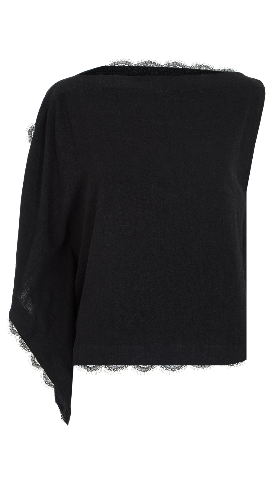 Топ July (Цвет Чёрный, Размер 50/XL, Состав 70% вискоза, 30% лён)