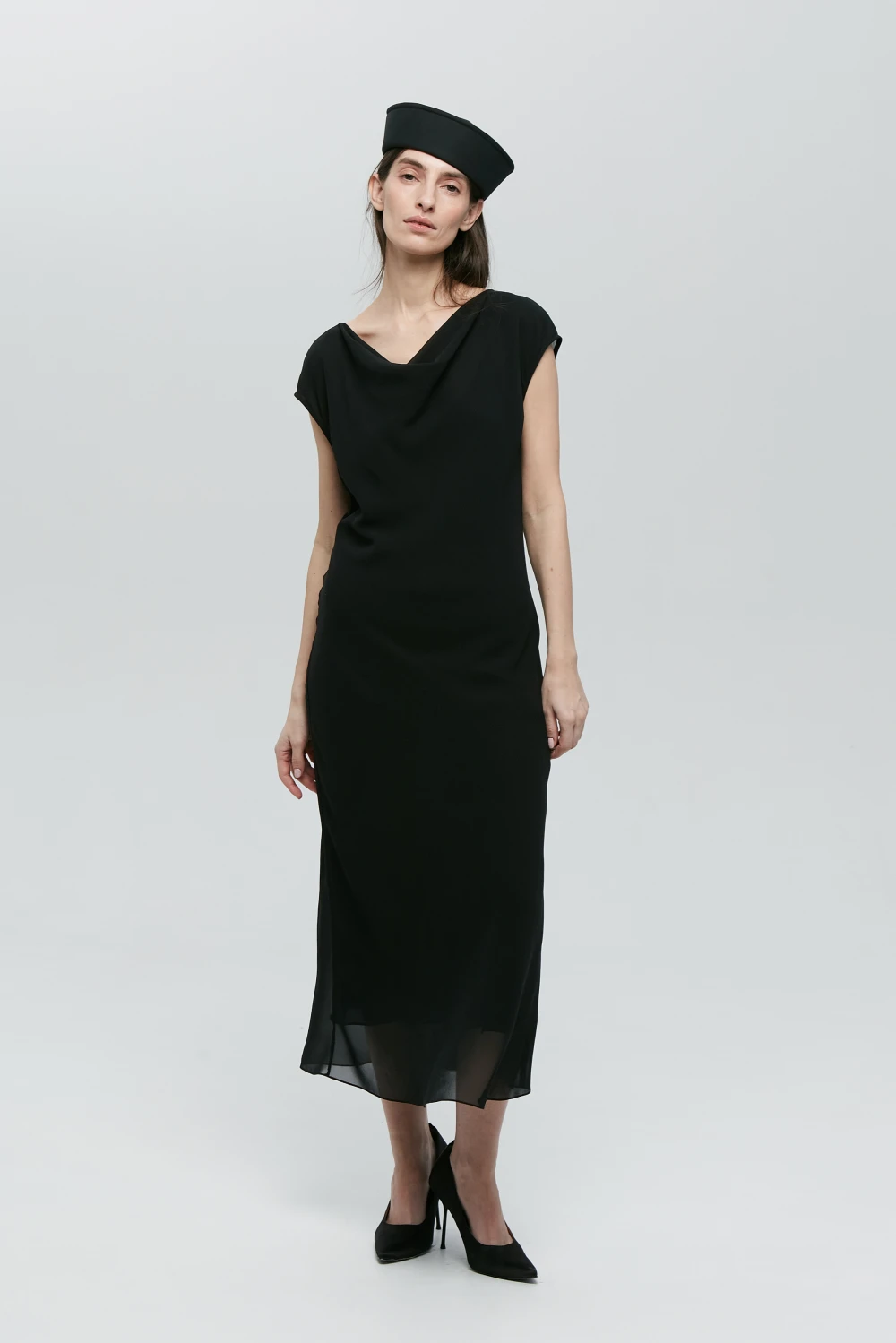 Платье Glafiria (Цвет Чёрный, Размер 44/S, Состав 100% полиэстер)