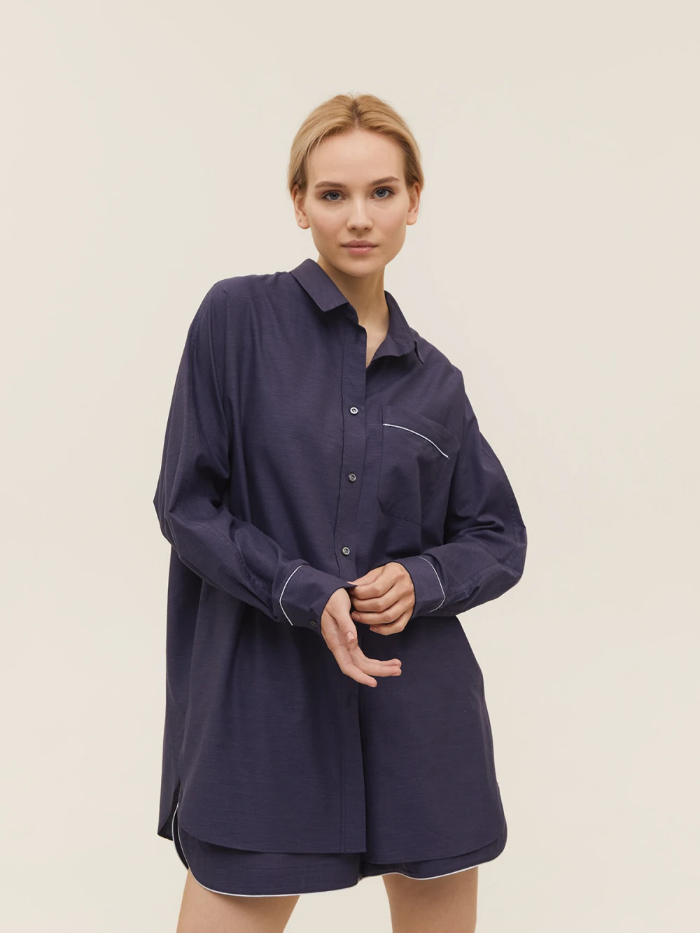 Костюм Atra (Цвет Тёмно-синий, Размер S, Состав 100% хлопок)