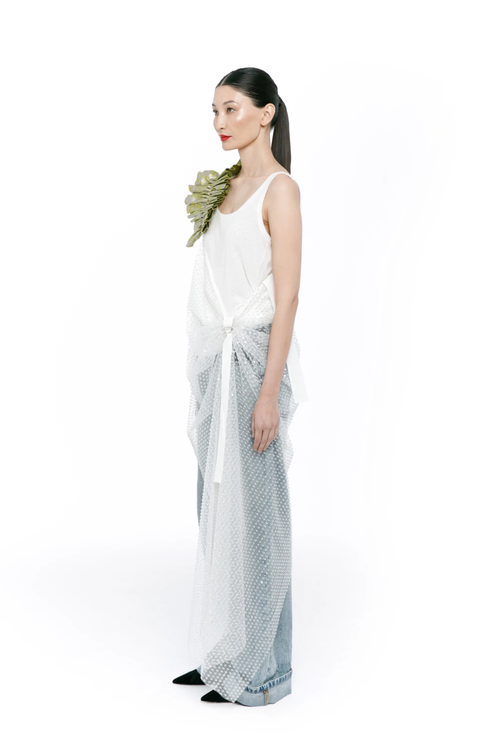 Платье See Through. (Цвет Белый, Размер S-M, Состав 100 % полиэстер)