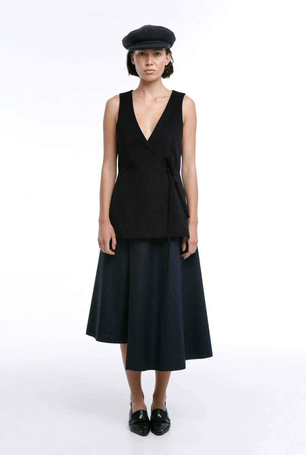 Юбка Dance (Цвет Синий в полоску, Размер 44/S, Состав 90% Шерсть, 10% Шёлк)