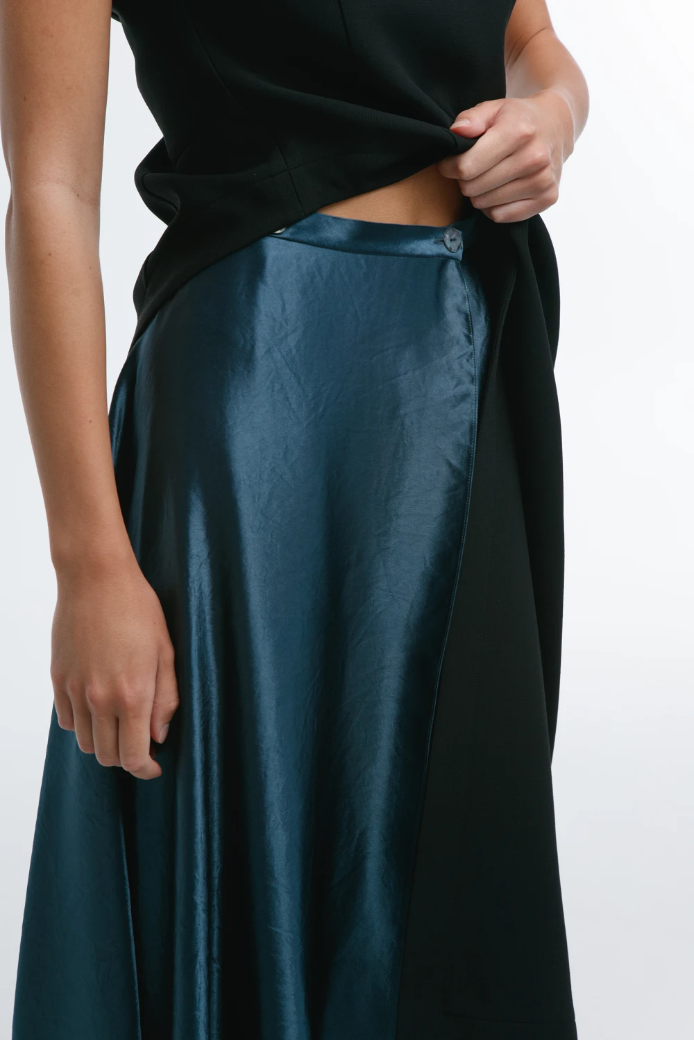 Юбка End of day 2 (Цвет Морская волна, Размер 44/S, Состав 100% Ацетат)