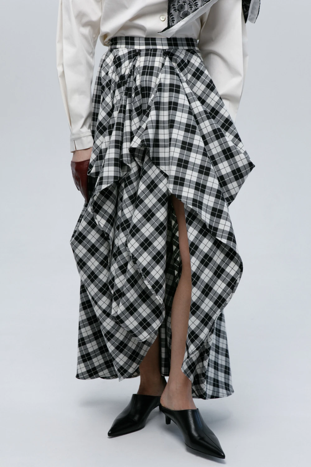 Юбка Catch ( Цвет Чёрно-белая клетка )