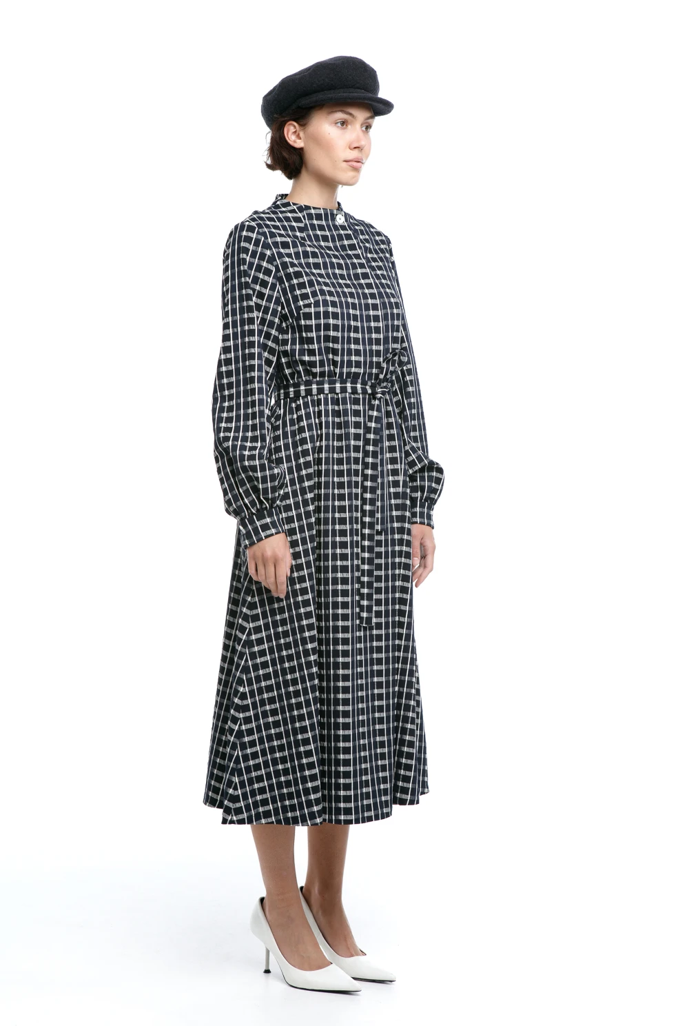 Платье Pioneer (Цвет Синий в клетку, Размер 44/S)