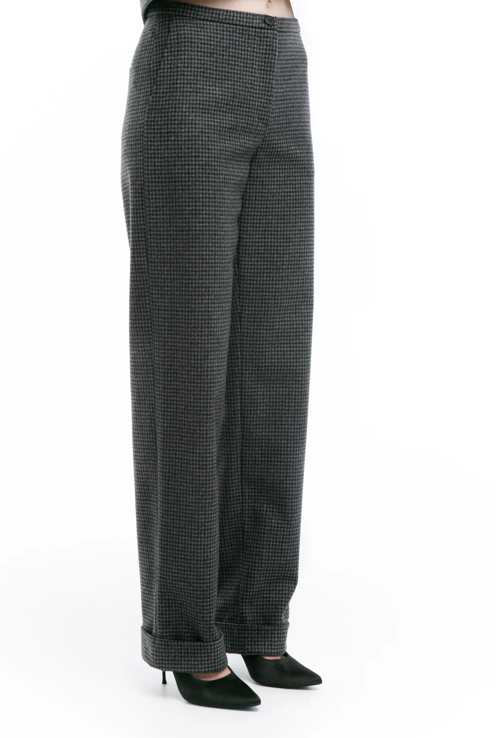 Брюки Tales (Цвет Серый в клетку, Размер 44/S, Состав 70% Шерсть, 30% Полиамид)