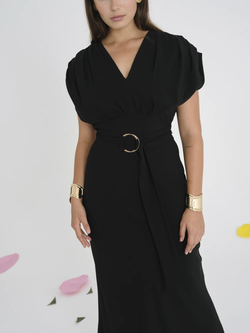 Платье Salma (Цвет Чёрный, Размер 44/S, Состав 95% вискоза 5% лайкра)