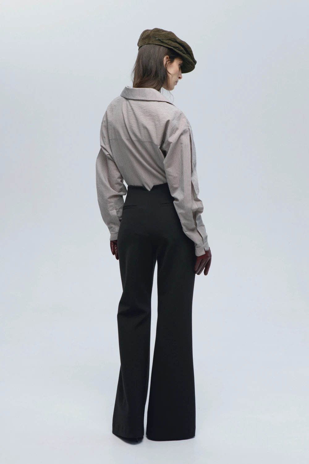 Брюки Bootcut (Цвет Горький шоколад, Размер 42/XS, Состав 64% Полиэстер, 27% Вискоза, 6% Хлопок, 3% Эластан)