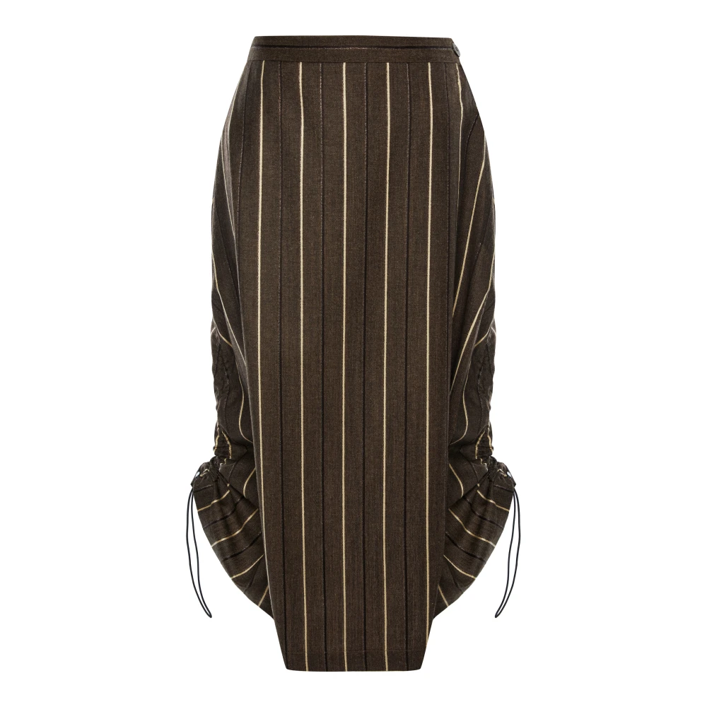 Юбка Vacation soon ( Цвет Коричневый в полоску )