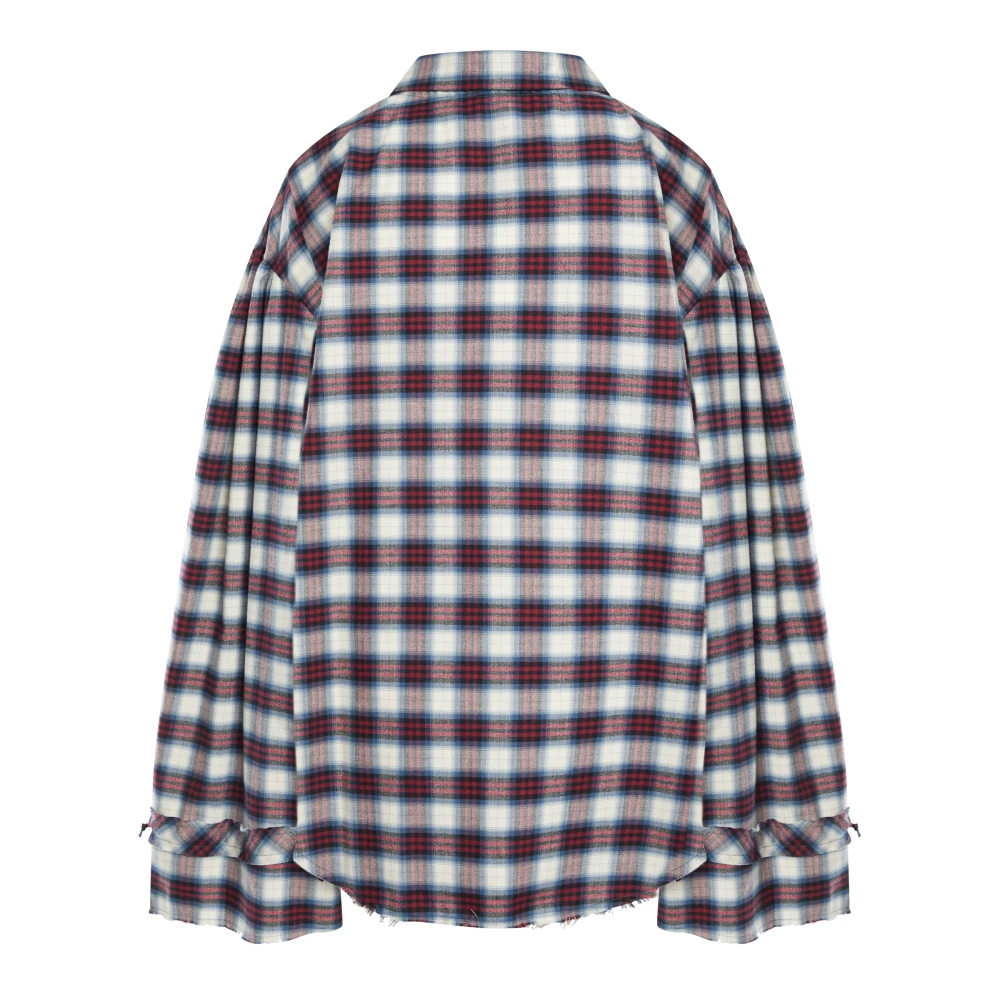 Блузка TGIF (Цвет Сине-красная клетка, Размер 44/S)