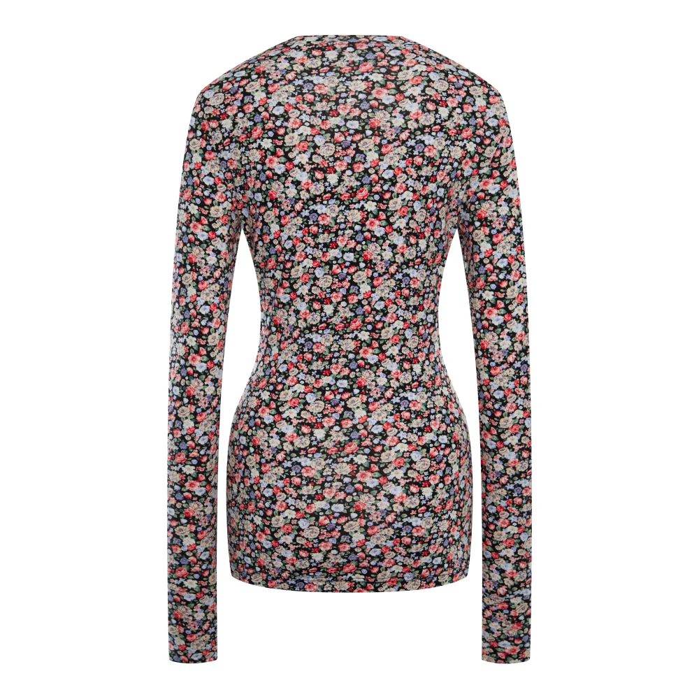 Лонгслив Granny ( Цвет Чёрный с розами )