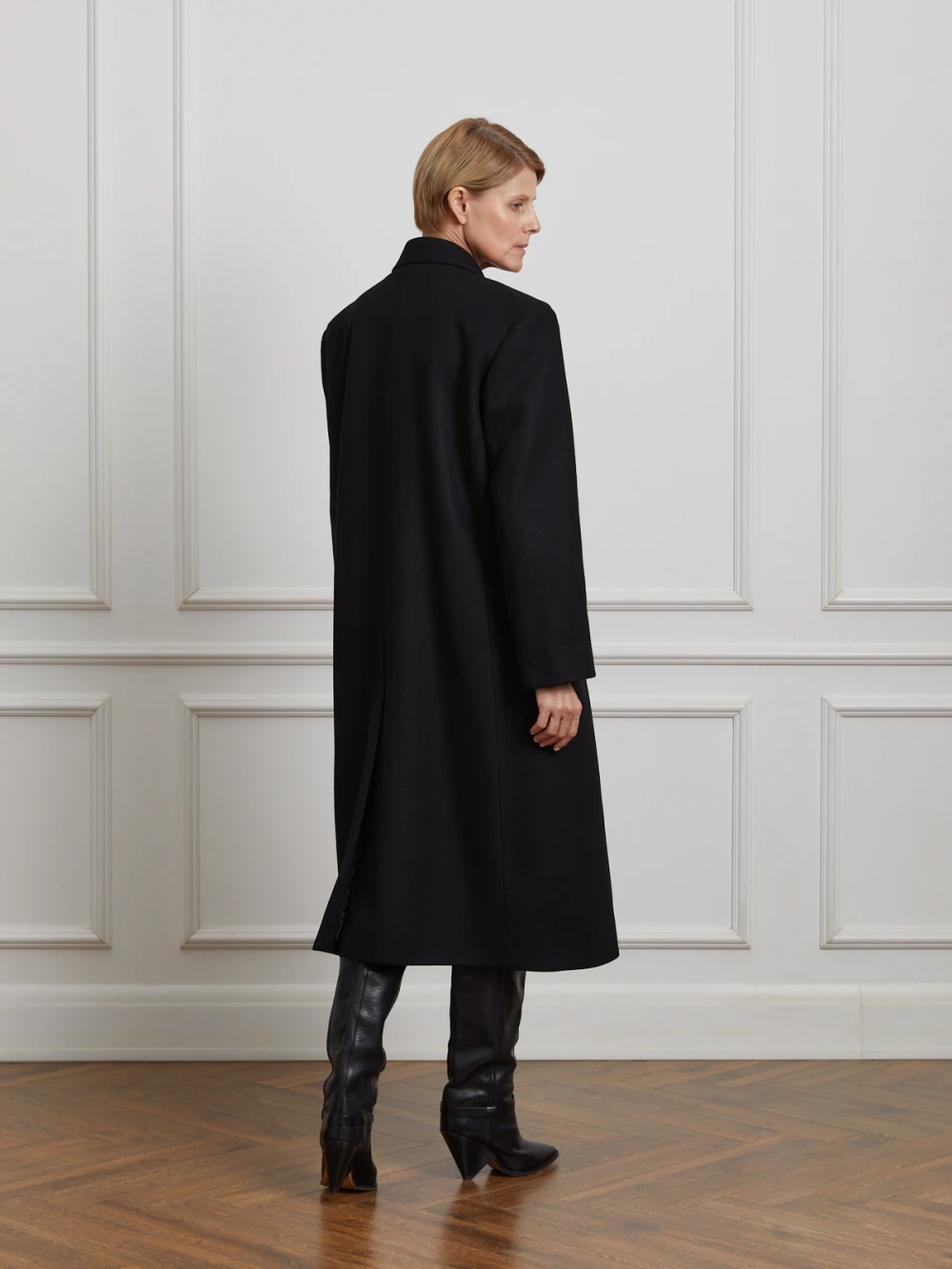 Пальто VJ (Цвет Чёрный, Размер S, Состав 80% шерсть, 20% полиэстер)