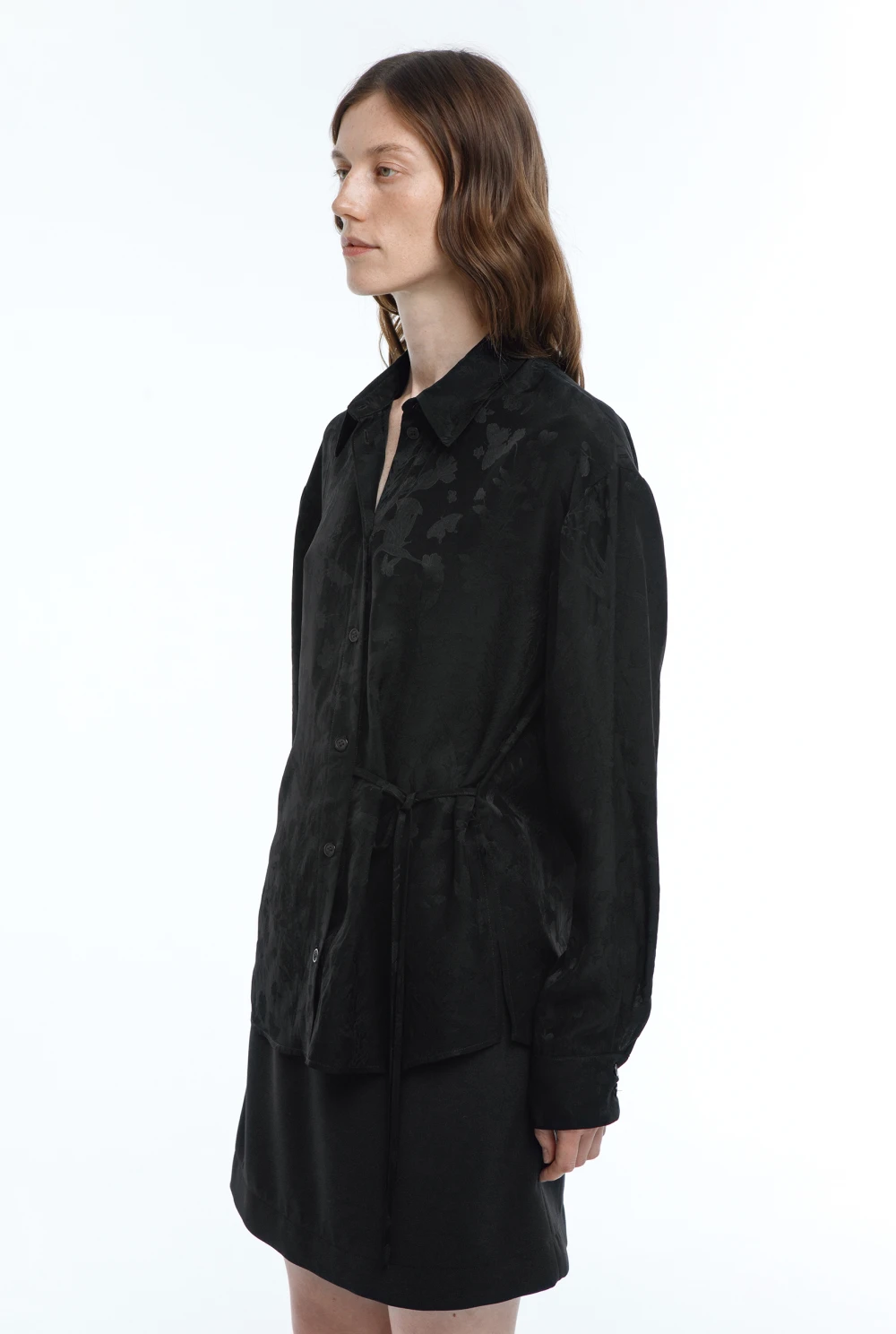 Рубашка Sash (Цвет Чёрный, Размер 44/S, Состав 100% Ацетат)