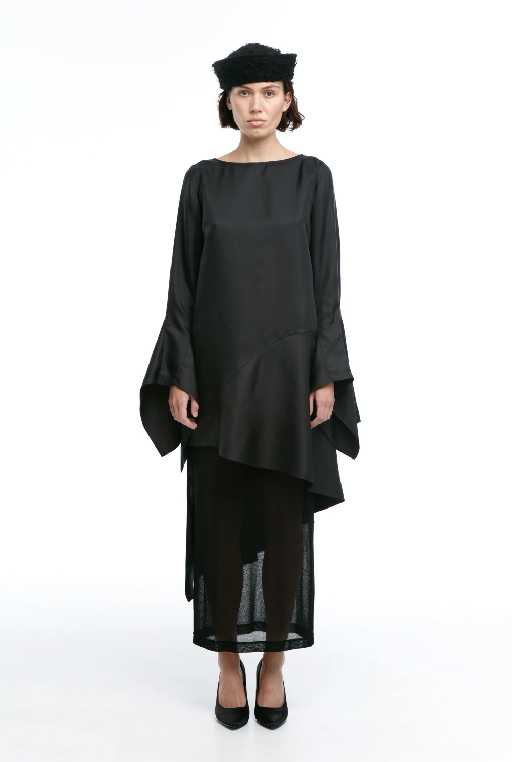 Платье Concession (Цвет Чёрный, Размер 44/S, Состав 100% шёлк)