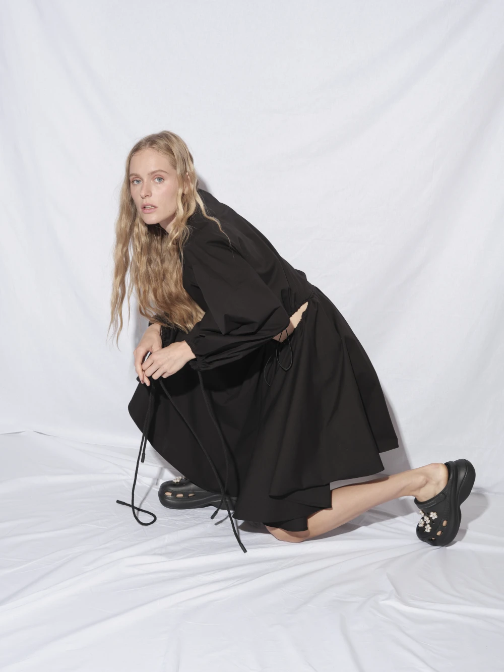 Платье Sun (Цвет Чёрный, Размер S, Состав 97% хлопок, 3% эластан)