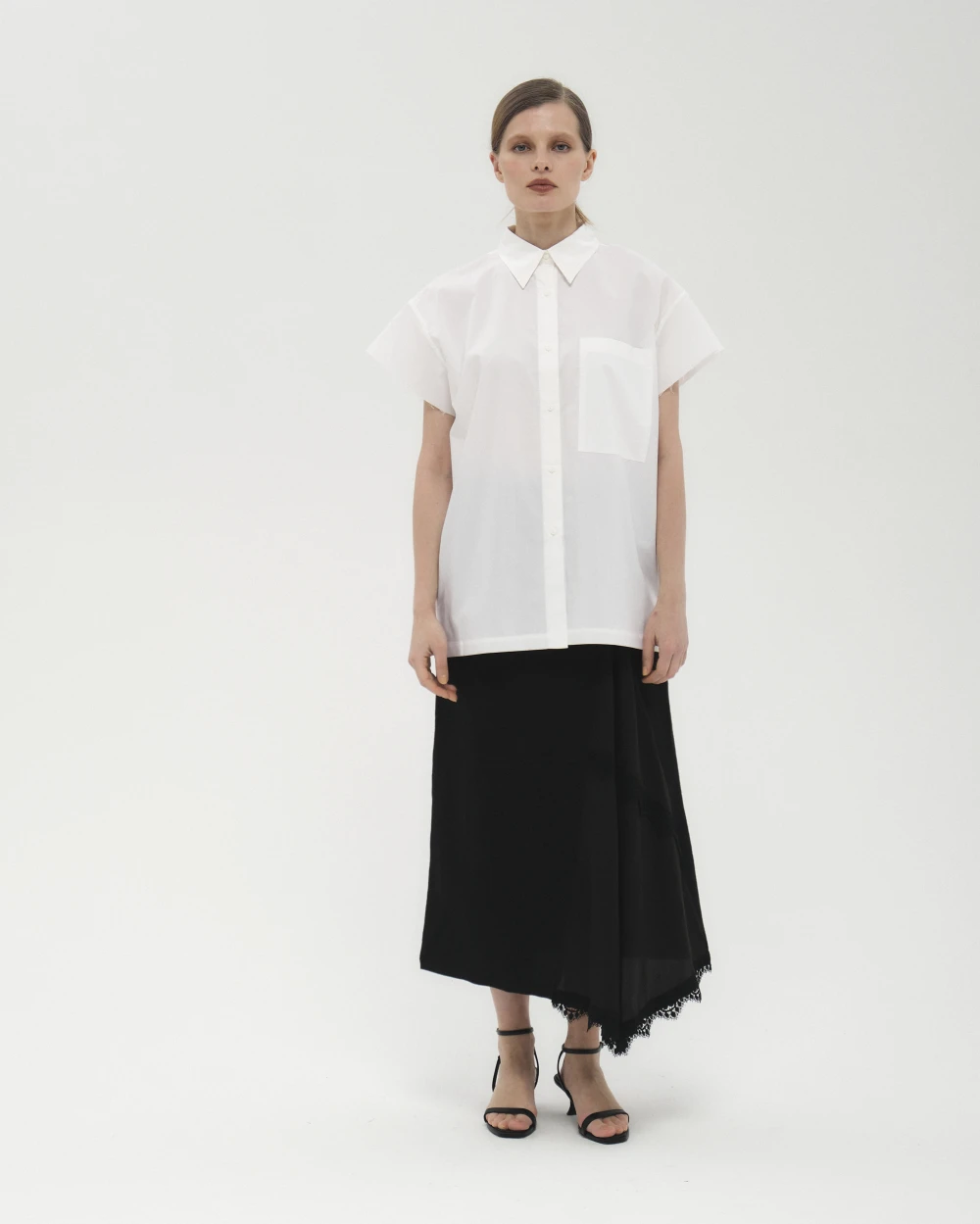 Юбка Solo (Цвет Чёрный, Размер XL, Состав 52% шерсть, 48% лён)