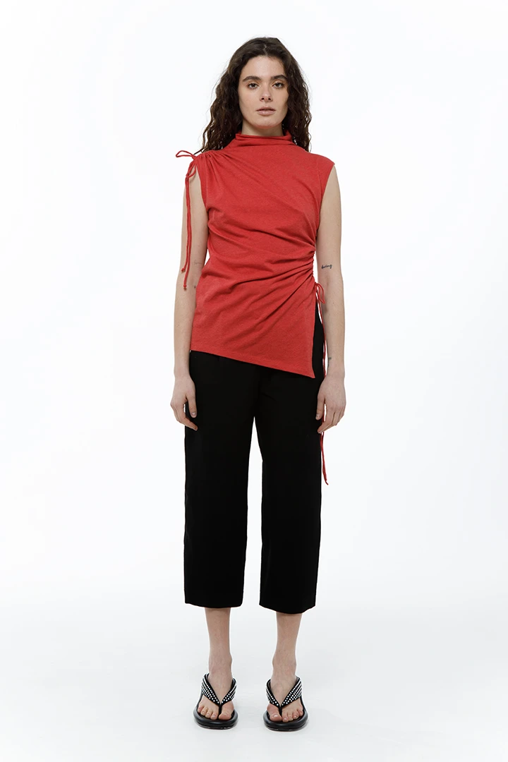 Топ Sorry I`am late ( Цвет Коралл )