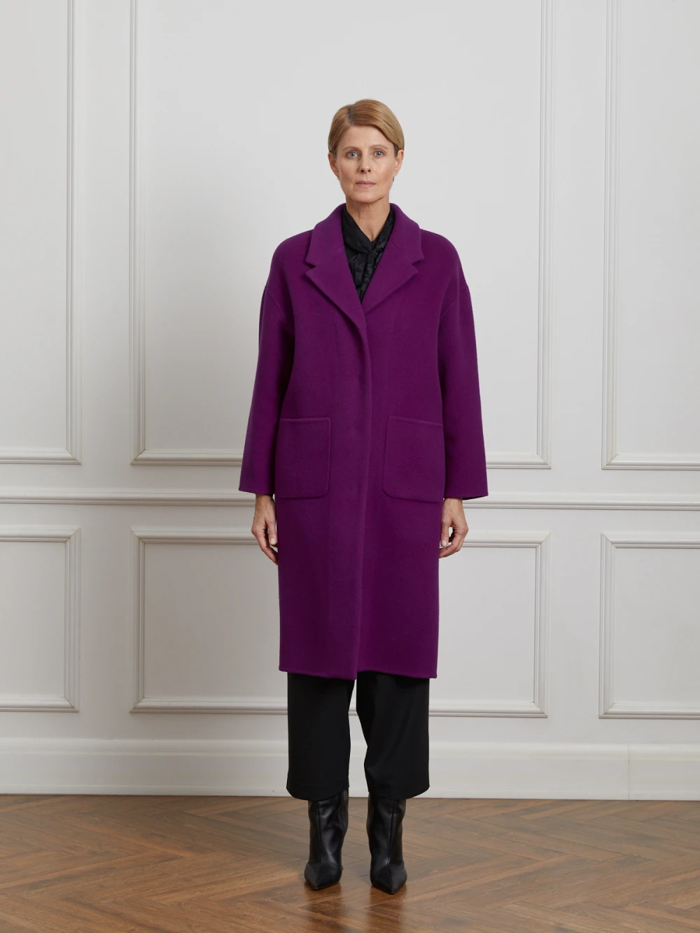 Пальто Lumba (Цвет Фуксия, Размер S, Состав 70% шерсть альпака, 30% шерсть)