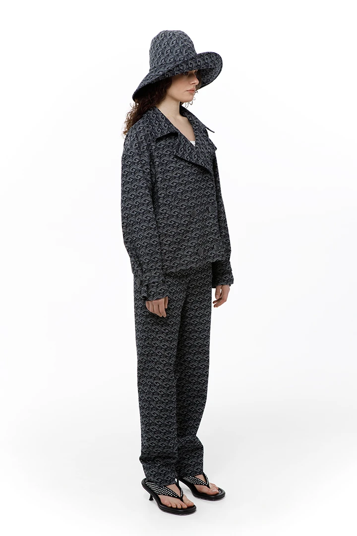 Жакет Valley ( Цвет Деним синий с узором )