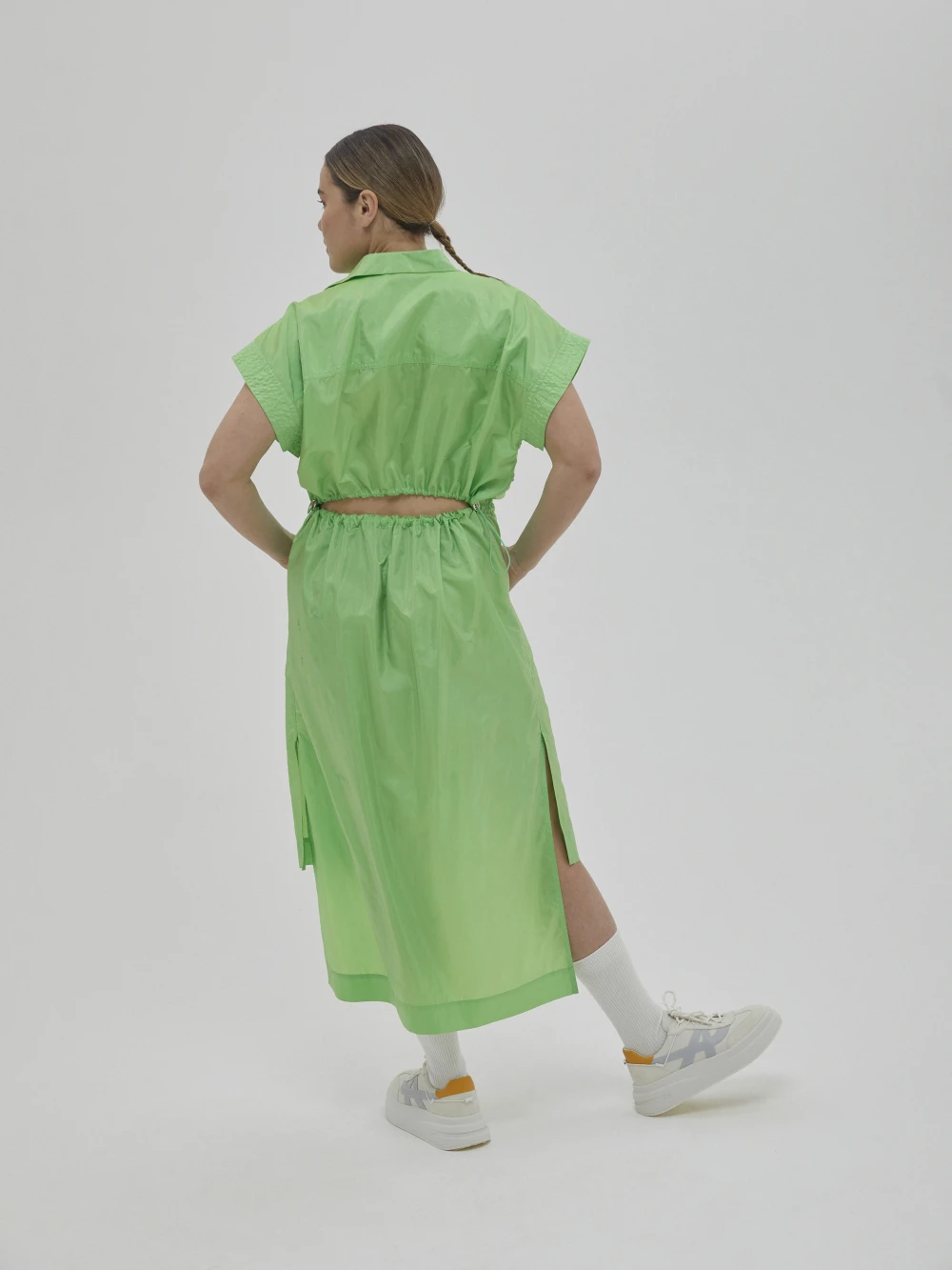 Платье Zumrud (Цвет Салатовый, Размер S, Состав 100% шёлк)