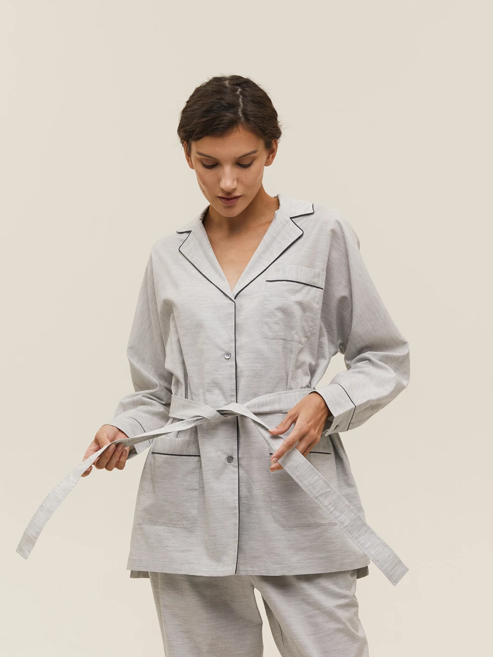 Костюм Aysha (Цвет Серый, Размер S, Состав 100% хлопок)