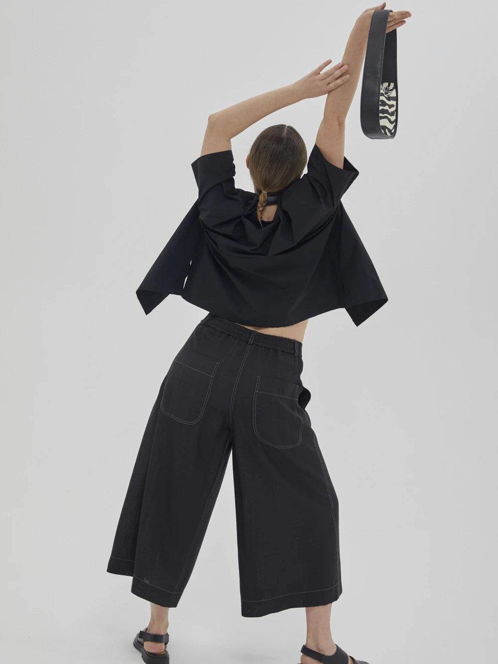 Брюки Amaro (Цвет Чёрный, Размер S/M, Состав 100% лён)