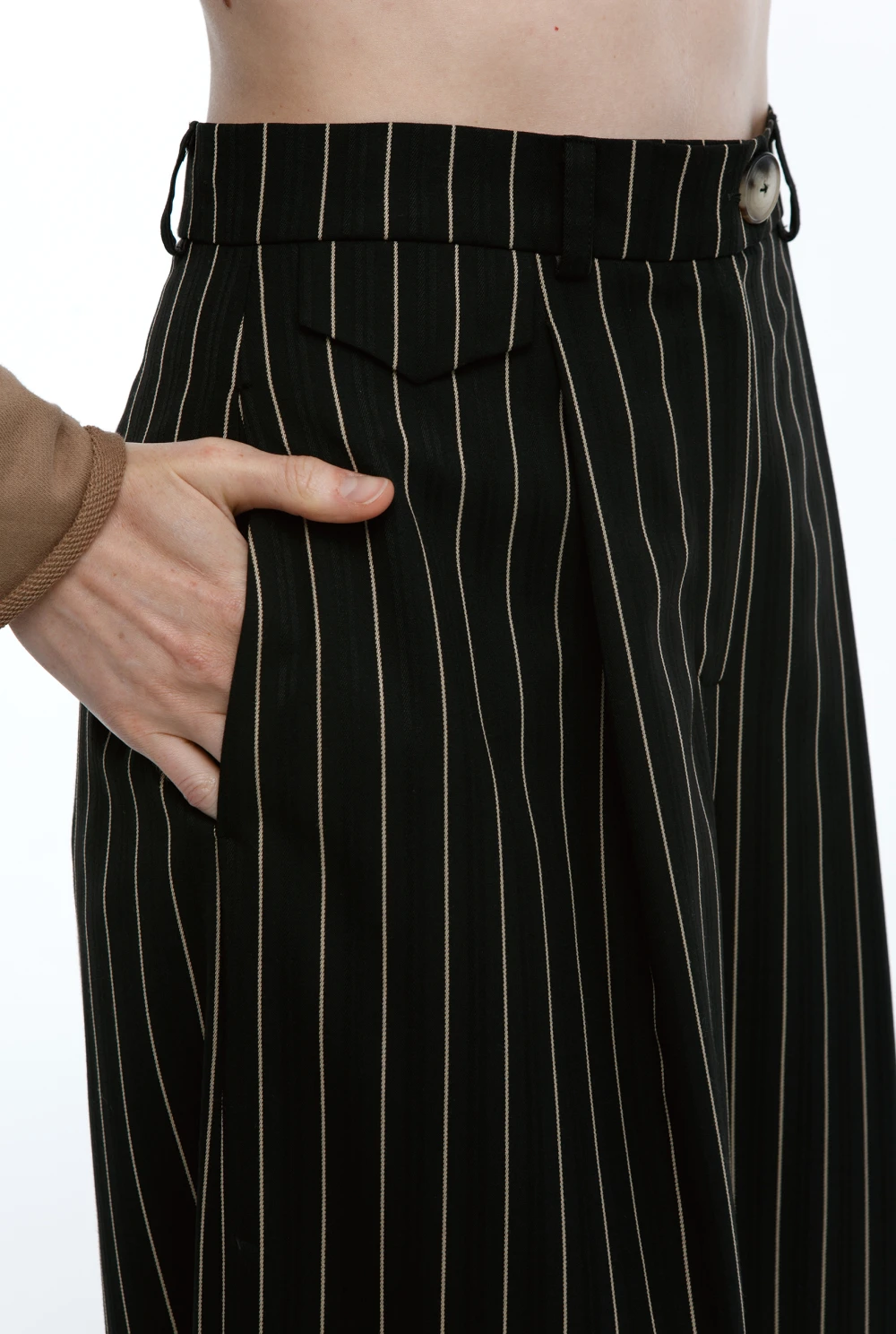 Брюки Time management ( Цвет Чёрный в полоску )