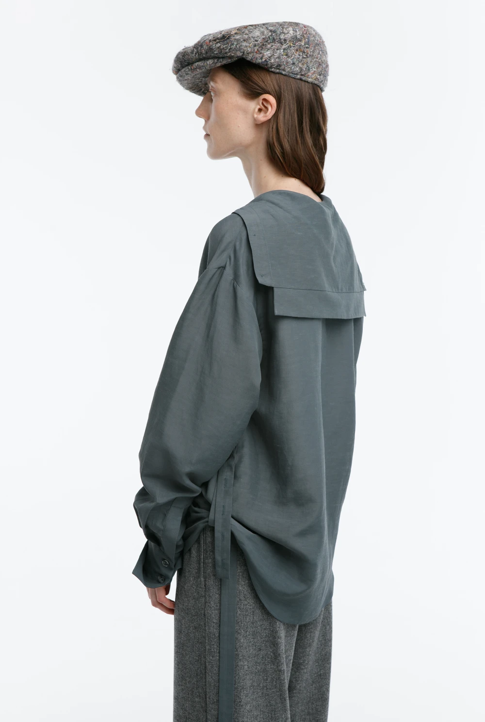 Рубашка Leningrad (Цвет Хаки, Размер 44/S, Состав 63% вискоза, 37% лён)