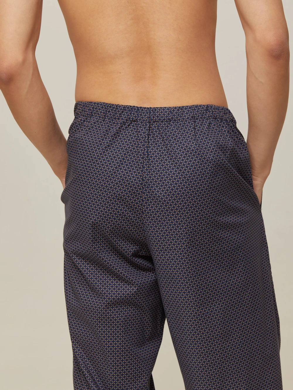 Пижама мужская Ulf (Цвет Тёмно-синий с узором, Размер L, Состав 100% хлопок)