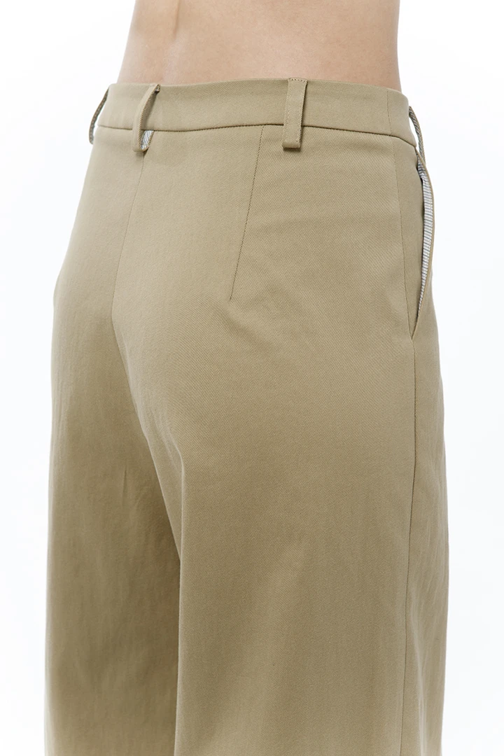 Брюки La Cote Basc (Цвет Бежевый, Размер 44/S, Состав 97% хлопок, 3% эластан)