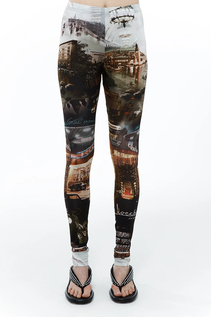 Леггинсы Downtown ( Цвет Принт Москва )