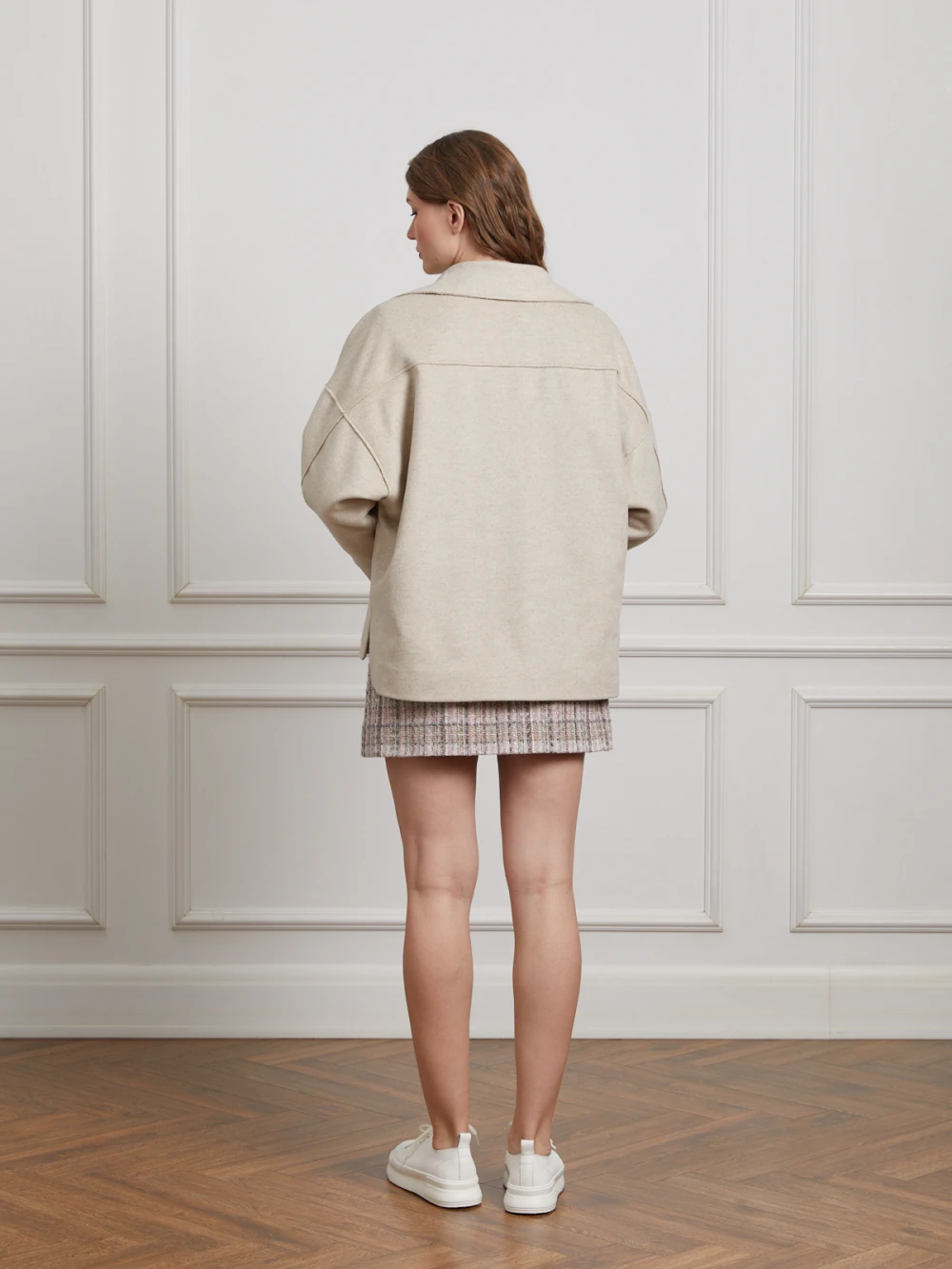 Куртка Vardi (Цвет Молочный, Размер S, Состав 70% шерсть, 20% акрил, 10% кашемир)