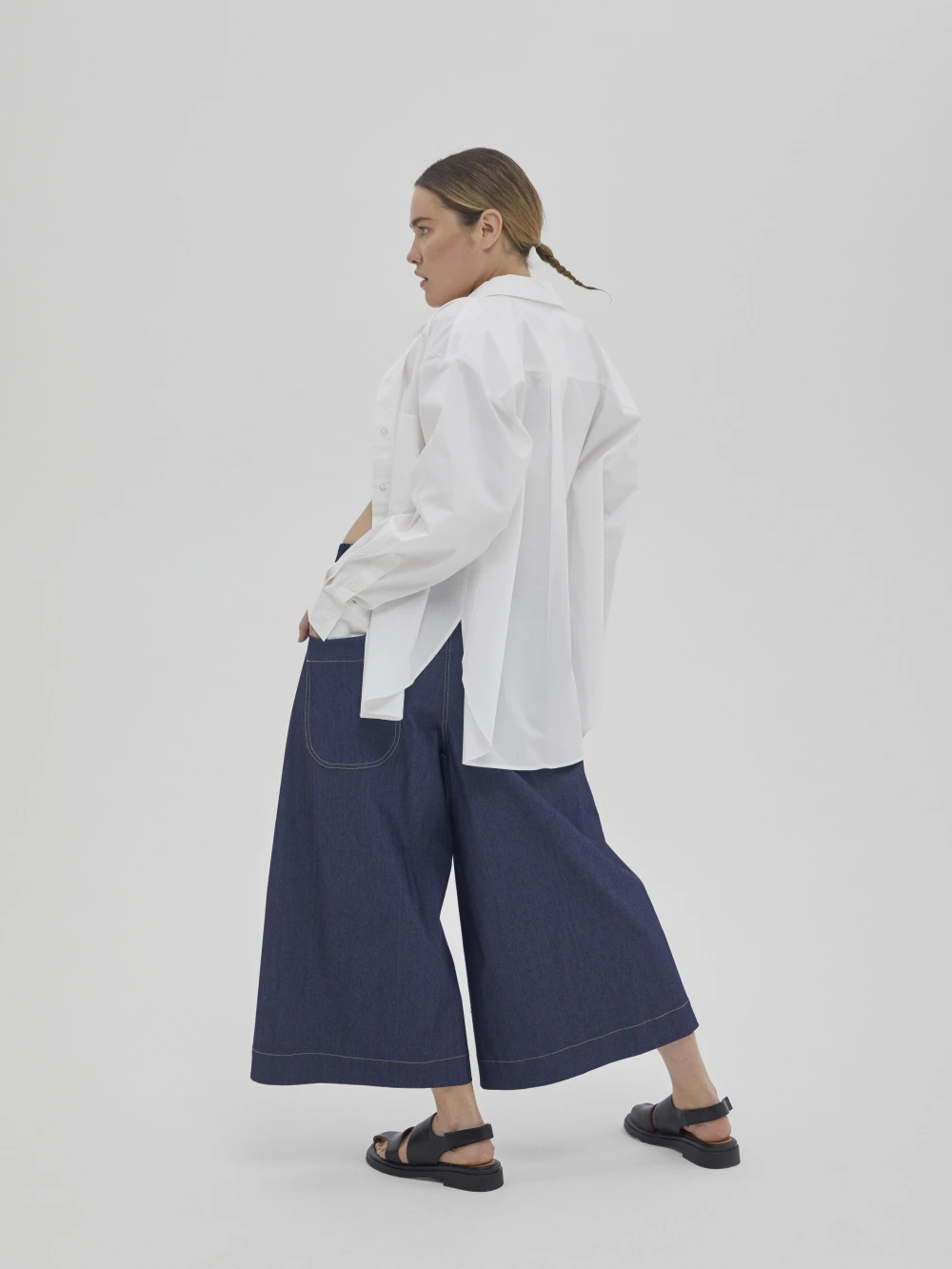 Брюки Amaro (Цвет Тёмно-синий, Размер S/M, Состав 97% хлопок, 3% эластан)