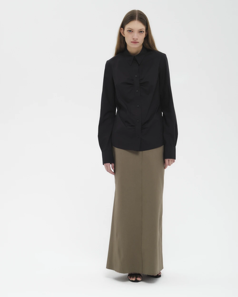 Юбка Como (Цвет Хаки, Размер M, Состав 96% хлопок, 4% эластан)