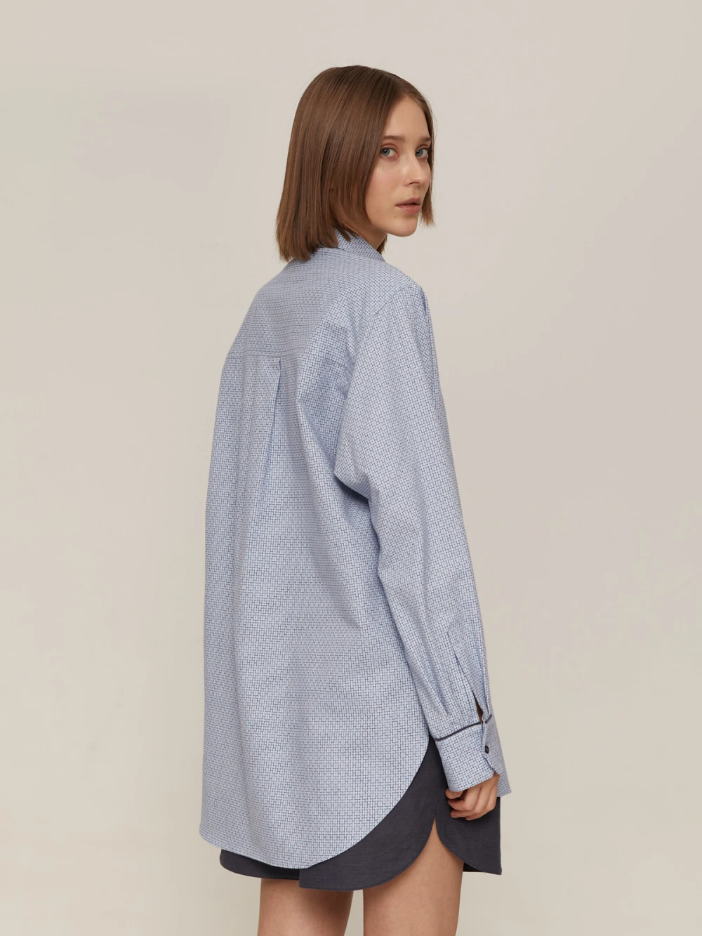 Костюм Atra (Цвет Голубой с узором/серый, Размер S, Состав 100% хлопок)