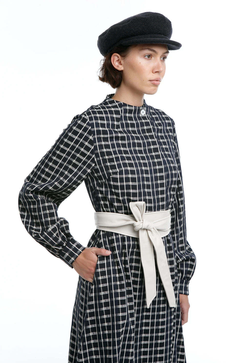 Платье Pioneer (Цвет Синий в клетку, Размер 44/S)